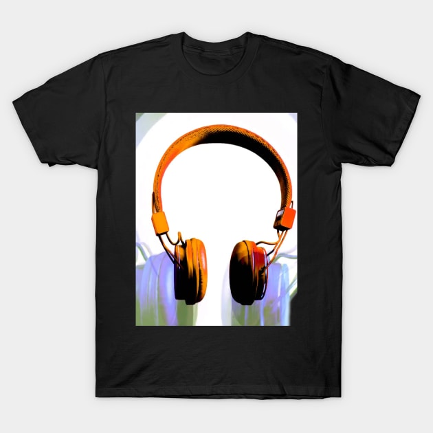 Headphones T-Shirt T-Shirt by Donmoac